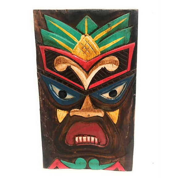 Hospitality Tiki Shield Mask 8" Plaque - Pop Art Culture | #dpt512520