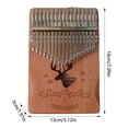 thumbnail image 3 of 21 Touches MINI KALIMBA Exquis Doigt Pouce PIANO MARIMBA Pendentif MUSICAL, 3 of 8