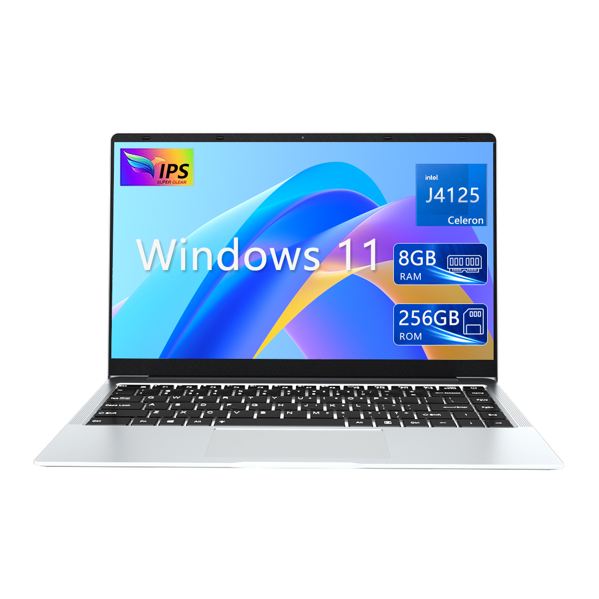 KUU Xbook3 Laptop Ultra Slim 14" Laptop Windows 11, Intel Celeron J4125 8GB RAM 256GB SSD