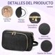 thumbnail image 4 of Bolsa De Maquillaje Con Asas, Neceser De Viaje Mujer De Gran Capacidad, Estuche Cosmetiquera Para Maquillaje Cosmeticos Makeup Bag portátil, Negra, 4 of 4