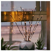 2 Pack Branch Lights - Led Branches Battery Powered Decorative Lights Tall Vase Filler Willow Twig Lighted Branch for Home Decoration Warm White - 30 Inches 20 LED Lights (Branches