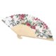 thumbnail image 1 of 8.27 pulgadas (21 cm) Sakura Floral plegable de mano plegable de seda de mano vintage 白色 小 碎花 Zulema Abanico floral de mano, 1 of 8