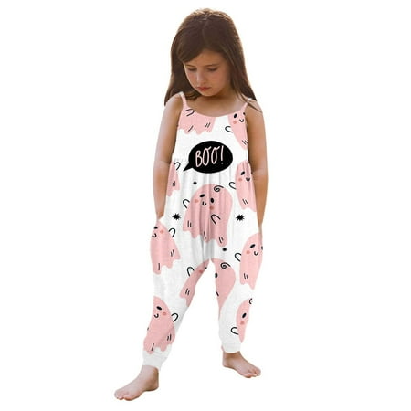

Girls Print Tank Jumpsuit Romper with Harem Pants Baby Girl Summer Clothes 6-9 Months Baby Girl Summer Romper Baby Coverall Girl Toddler Girl Clothes Girls Easter Clothes Clothes Girls Easter Outfit