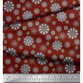 thumbnail image 3 of Soimoi Red Rayon Fabric Artistic Flower Mandala Fabric Prints By Yard 42 Inch Wide, 3 of 3