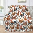 thumbnail image 5 of Chickens Rooster Blanket Gifts Chickens Rooster Soft Lightweight Blankets for Boys Girls Chickens Rooster Cozy Air-Conditioning Quilts Blanket Decor for Couch 50"x40" for Kids, 5 of 6