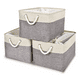 thumbnail image 1 of Canastas Organizadoras Plegables Con Asas, 3 Paquetes, 1 of 5