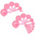 thumbnail image 1 of Oleegame 2PC Stainless Steel Cutlery Set 10Pcs For Baking Set Tools Spoons Coffee Measuring Plastic Cups Measure Kitchen，Dining & Bar Pink, 1 of 8