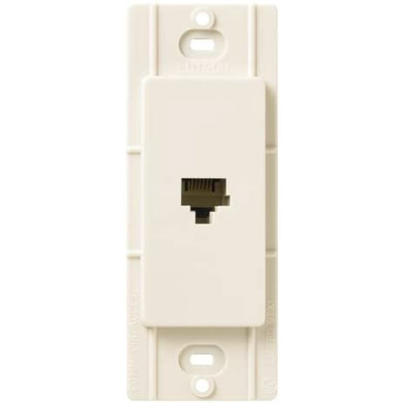 Lutron SC-PJ-ES Satin Colors Phone Jack, Eggshell