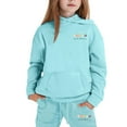 thumbnail image 2 of Afdoent Girls Clothing Set Winter Hoodie And Joggers Comfy Casual Kids Clothes With Stylish Print For Toddler To 3-4 Years, 2 of 3