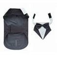 thumbnail image 3 of AURORA TRADE Pet Tuxedo Dog Suit, Stylish Suit Bow Tie Costume, Wedding Shirt Formal Tuxedo Gentleman Outfit with Black Tie, Dog Prince Wedding Bow Tie Suit for Small Medium Dogs Boys, 3 of 8
