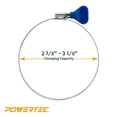 thumbnail image 2 of Abrazaderas de manguera POWERTEC 70332 de acero inoxidable de 3 pulgadas, paquete de 5, 2 of 8