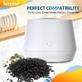 thumbnail image 2 of KEEPOW 4-Pack Activated Charcoal Refills for Lomi Kitchen Composter, Odor Absorbing Carbon Filter Replacement for Lomi Smart Waste Electric Compost Bin Filters for Indoor Use, 2 of 7