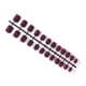 thumbnail image 2 of Uñas postizas Soidarity 24 piezas Shortie Square Head Estilo francés 17 uva morada, 2 of 5