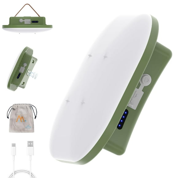 MOSLIGHTING Lanterne de Camping Rechargeable 16500mAh 4000LM avec Base Magnétique, Banque d'Alimentation, Lumières de Tente 4 Modes, Étanche IP65, Lampe de Poche LED Portable, Lumières de Panne de Courant pour la Maison