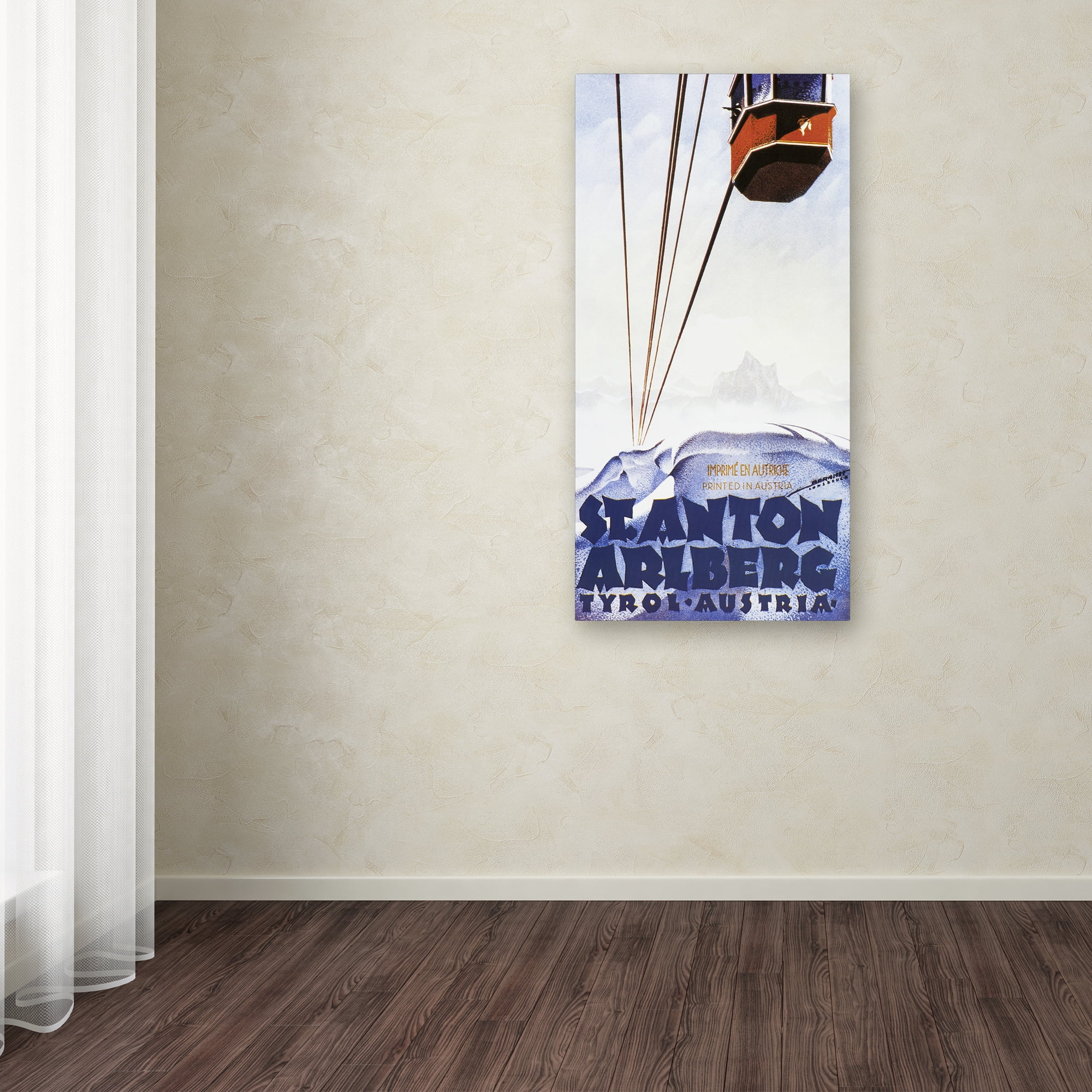 Trademark Fine Art 'Austria Ski' Canvas Art by Vintage Apple Collection