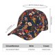 thumbnail image 2 of Fotbe Vintage Floral Gorro Clásico de Béisbol, Gorra Ajustable con Broche Snapback, Gorro de Exterior de Algodón Suave, 2 of 6