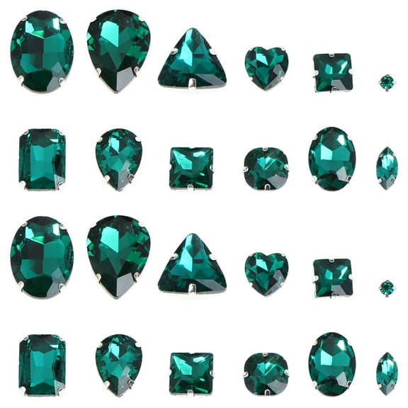 50pcs Sparkling Multi- Shaped Rhinestones Back Rhinestones Claw Decoration Rhinestones for DIY Craft Jewelry Making ( Mixed Style )