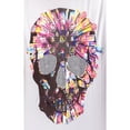 thumbnail image 4 of HEADS OR TAILS Mens Rhinestone Tee Multi Colored Skull With Silver, White, XL, 4 of 4