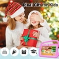 thumbnail image 5 of Kids Tablet 7 inch, Android Tablet for Kids, 4GB RAM 32GB ROM Toddler Tablet, Quad-core Processor, 1024*600 IPS Screen, Parental Control, Dual Camera Shockproof Case for Educational Games, Pink, 5 of 7
