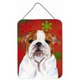 thumbnail image 1 of Carolines Treasures SS4691DS1216 Bulldog Flocons de Neige Rouges Anglais Impressions Murales Ou de Porte en Métal Aluminium pour Noël, 1 of 2