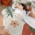 thumbnail image 4 of Homewish Botanical Flowers Leaves 7-Piece Twin Bedding Sets For Children Teens Adults,Abstract Minimalist Stripes Bedding Comforter Set,Vintage Aesthetic Breathable Sheet Sets,Ultra Soft Home Decor, 4 of 8