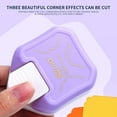 thumbnail image 4 of 3 Way Corner Punch Paper Craft Tool 3 in 1 Reverse Lip Scallop Cutter for Laminate Cardstock Photos DIY Scrapbooking Business Card Decorative Shape Easy Press Plastic 7x5.5cm, 4 of 5