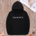 thumbnail image 4 of Friends Print Hoodies Sudadera Informal Suelta De Manga Larga Unisex (Negro Xl) Tmvgtek Caballero, 4 of 9