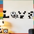 thumbnail image 4 of LOVE Soccer Theme Wall Decal, Football Wall Stickers for Bedroom and Living Room, Sports Home Decor, Soccer Wall Art, 4 of 7