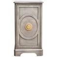 thumbnail image 6 of eHemco Art Deco End Table with Gold Accent Knob, Rectangular Side Table with Storage, Modern Retro Style, 18 x 14 x 30.5 Inches, Light Gray, 6 of 9
