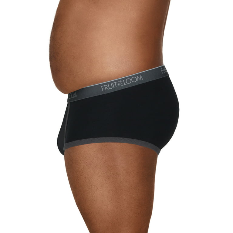 Hanes Ultimate Big Men's Brief Underwear, Assorted Solids, 6-Pack, ( & Tall  Sizes) 3XB 