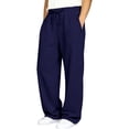 thumbnail image 3 of WOYY Girls Athletic Pants High Waisted Straight Sweatpants Casual Sports Trousers, 3 of 4