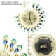 thumbnail image 3 of Reloj de Pared Hierro ANGGREK Grande 3D Forma de Pavo Real Sin Tictac, 3 of 7
