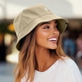 thumbnail image 5 of Dalix Lil Flower Embroidered Cotton Cap Outdoor Bucket Hat Womens in Sesame Beige XL X-Large, 5 of 5