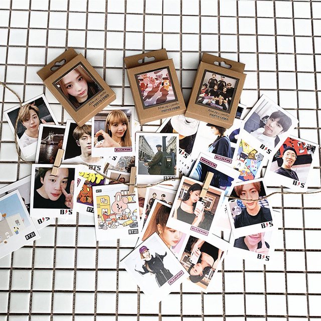 40 unids/set KPOP estrella foto tarjeta postales tarjeta para Fans
