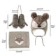 thumbnail image 2 of Conjunto De Guantes Y Bufanda Para Bebés Y Niños, Gorros De Zorro De Dibujos Animados De Invierno Con Pompones, Gorros Para Niños, Gorros, Calentadores De Cuello, Guantes Eigraketly AP006519-02, 2 of 6