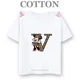 thumbnail image 3 of Camiseta de algodón con el alfabeto de Disney Mickey de la A a la Z, moda de verano para niños y niños, camisetas informales de cuello redondo y manga corta, 3 of 5