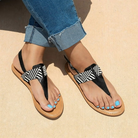 

Fidelma Women s Slippers Women s Solid Color Flat Bottom Casual Beach Shoes Sandals Women s Shoes Black 36