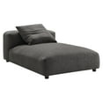 thumbnail image 5 of 2 pcs Modular Sofa Chaise Sectional, Dark Gray, Fabric, Living Room Lounge Cafe Lobby Hospitality Restaurant, Modern Contemporary, HB37424, 5 of 11