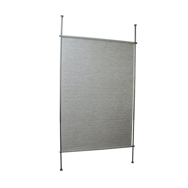 Versailles - Panneau de Confidentialité en Papier Tissé, 48 Pouces x 72 Pouces, Hauteur Réglable, Gris