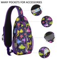 thumbnail image 2 of Crossbody Sling Backpack for Women Men Starfish and Fish Beautiful Shoulder Sling Crossbody Casual Chest Bag for Travel Sports Running Hiking, 2 of 6
