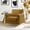 GOLDEN, variant on Velvet Upholstered Club Accent Chairs Set of 2 Lounge Armchairs Single Sofa Removable Backrest Golden Legs Home Living Room Mustard