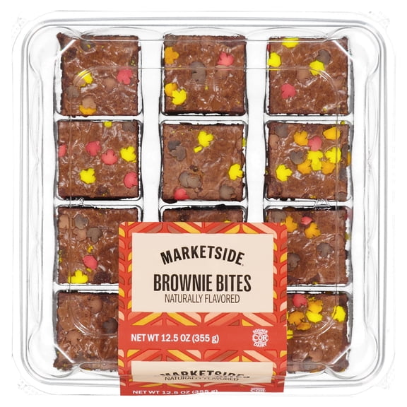 Marketside Harvest Brownie Bites, 12.5 oz, 12 Count