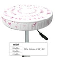 thumbnail image 4 of Naloa Breast Cancer Awareness (4) Round Bar Stool Cushion Cover 12-14 inch, Fits Kitchen, Office, Restaurant Chairs - 13 inch, 4 of 7