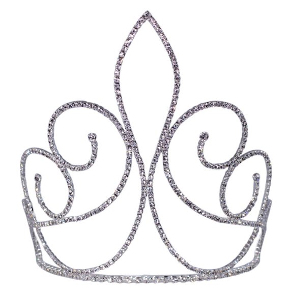 #15467 - Fleur De Swirl Tiara - 7"