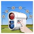 thumbnail image 2 of Multifunctional Golf Laser Rangefinder Telescope with Flag-Lock Slope Distance Meter ,Accurate Measurement, 2 of 5