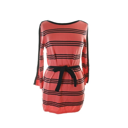 Tommy Hilfiger Coral Belted Striped Sweater M