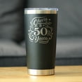 thumbnail image 2 of Bevvee Insulated Travel Tumbler 20 oz Cheers 50 Years 50th Birthday Gifts Tumblers, 2 of 4