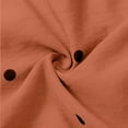 thumbnail image 5 of Cukeondy Orange Skirts for Women Linen Flowy Casual A Line High Elastic Waisted Ankle Length Midi Skirts Midi Skirt, 5 of 6