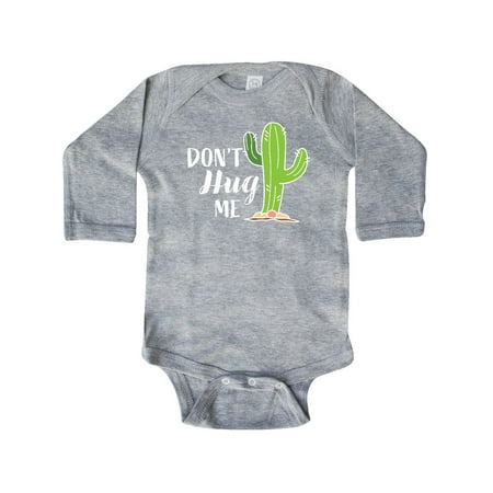 

Inktastic Dont Hug Me with Cactus Gift Baby Boy or Baby Girl Long Sleeve Bodysuit