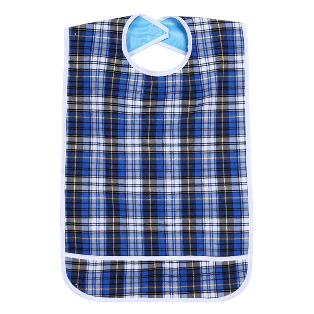 Babero para personas mayores, babero impermeable para adultos, babero impermeable para la hora de comer, acabado de lujo
